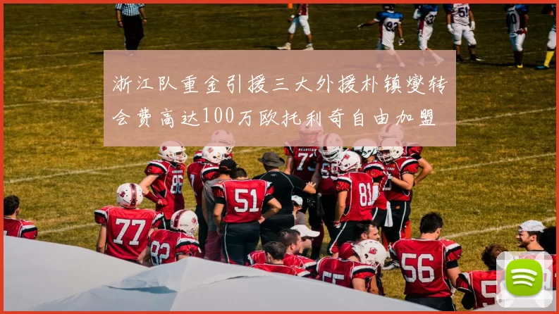 浙江队重金引援三大外援朴镇燮转会费高达100万欧托利奇自由加盟